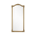 Elegant Vintage-Style Wall Mirror with Ornate Golden Frame